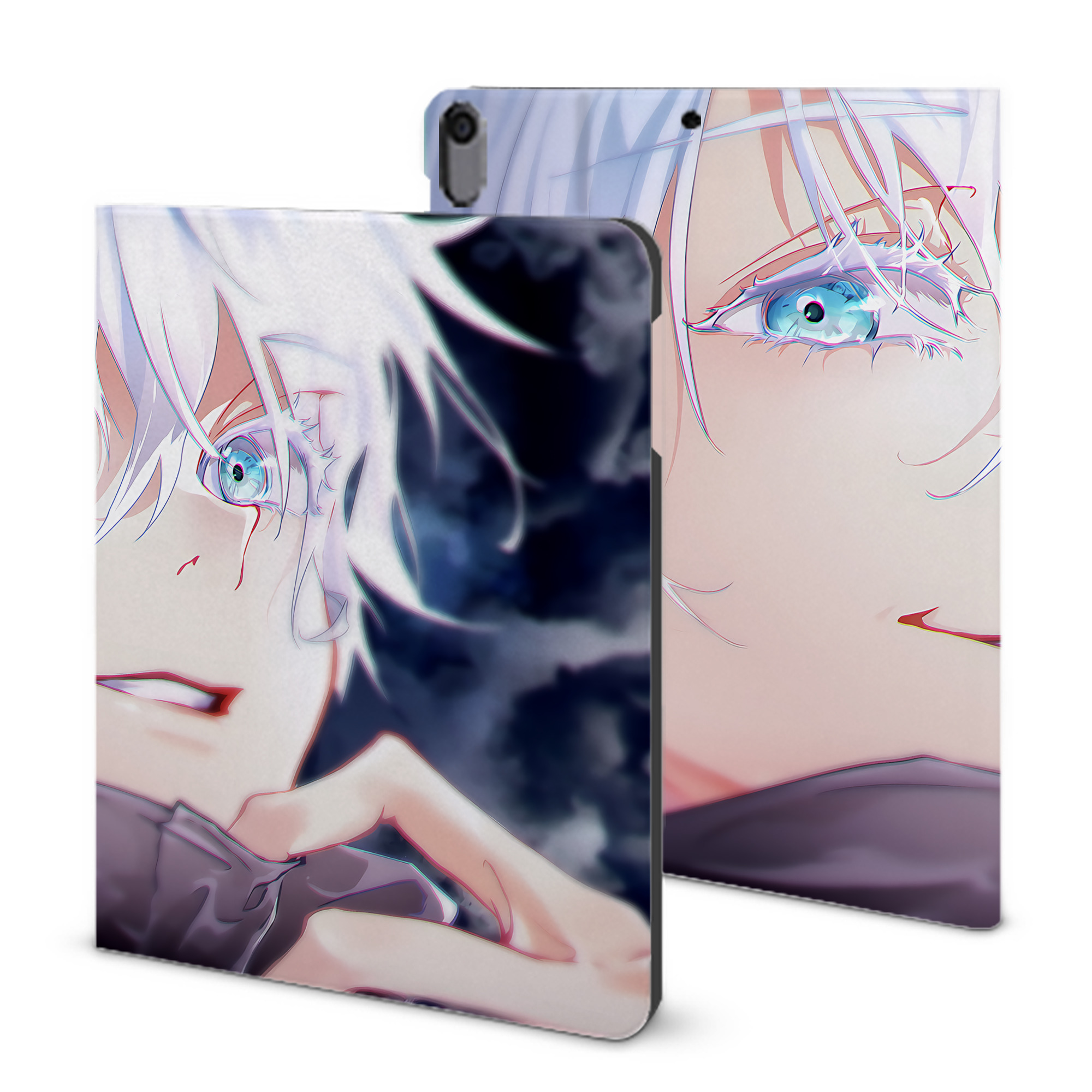 （画像用） 呪術廻戦 Jujutsu Kaisen IPad ケース ブック型 PUレザー TPU 耐衝撃 軽量 薄型 ペン収納なし 全面保護 IPad 各モデル対応